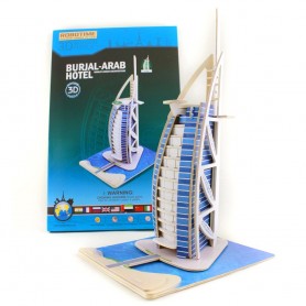 Puzzle 3D Torre de Dubai de madera (56pz)