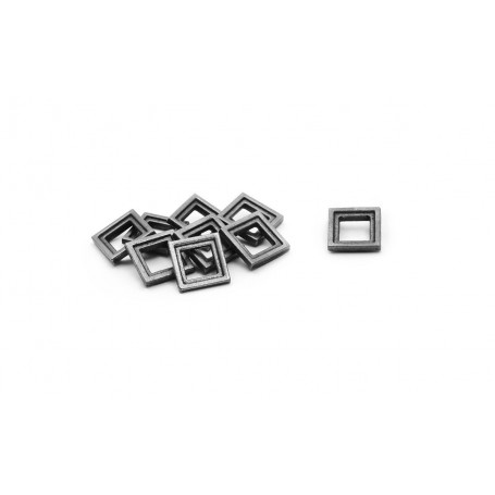 Kit 7 Marcos tronera Occre 11x11mm para Modelismo Naval