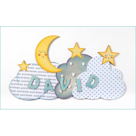 Cartel Luna Puerta Infantil