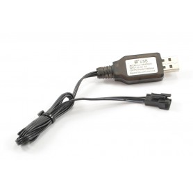 Cargador USB Li-ion 6,4V 600mAh (JST-SM) para Wltoys STORM y FTX COMET