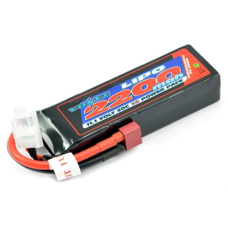 Batería LiPO Voltz 11,1V-2200mAh 30C Hardcase (T-Dean) en Baterías Lipo de Hobbyteam