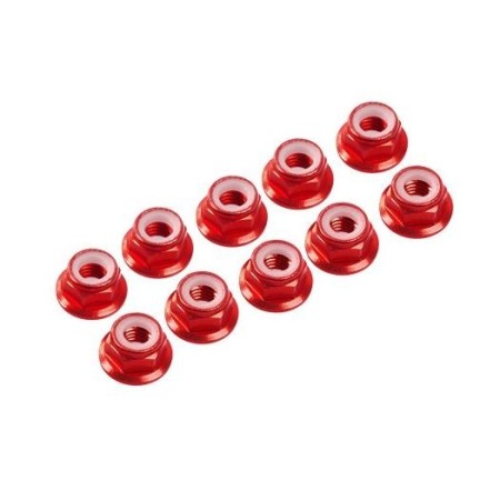 Kit de 10 tuercas autoblocantes aluminio M3 Flange Ultimate Racing para RC en Tuercas de Hobbyteam