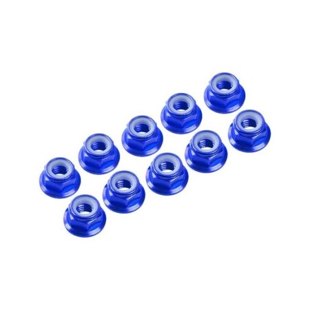Kit de 10 tuercas autoblocantes aluminio M4 Flange Ultimate Racing para RC en Tuercas de Hobbyteam