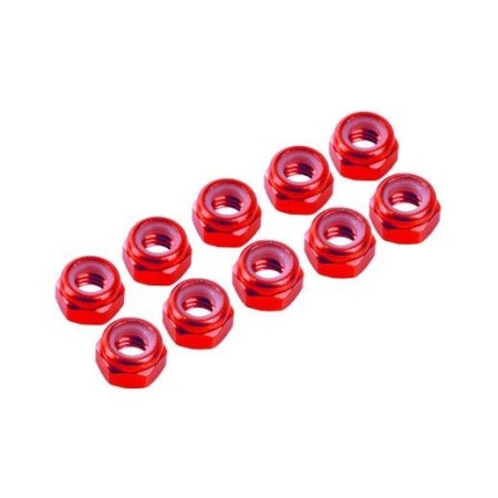 Kit de 10 tuercas autoblocantes aluminio M4 Ultimate Racing para RC en Tuercas de Hobbyteam