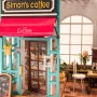 Maqueta madera DIY Simon's Coffee Shop Robotime 1/24 en Dioramas de Hobbyteam