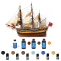 Pack Maqueta Barco Occre ENDEAVOUR con pinturas, tintes y barniz en Modelismo naval de Hobbyteam