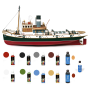 Pack Maqueta Barco Occre ULISES con pinturas, tintes y barniz en Modelismo naval de Hobbyteam