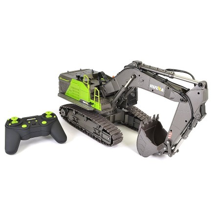 Excavadora RC Huina Verde 1/14 (Pala Metálica) en Excavadoras RC de Hobbyteam