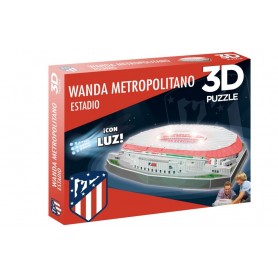 Puzzle 3D Estadio Wanda Metropolitano Atlético de Madrid (con luz)