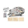 Maqueta de Madera STAR WARS Millennium Falcon o Halcón Milenario (para pintar) en Puzzles 3D de Madera de Hobbyteam