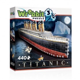 Puzzle 3D Wrebbit Barco Transaltlántico Titanic (440pz)