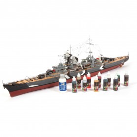 Pack Barco Prinz Eugen de Occre con tintes, barniz y punzón