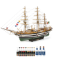 Pack Maqueta Amerigo Vespucci sin velas, con pinturas, tintes y barniz en Packs OcCre de Hobbyteam
