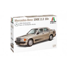 Caja de la maqueta de plástico del coche Mercedes Benz 190E