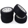 Kit de 4 Ruedas Buggy 1/10 Llanta Blanca y Taco Mediano en Ruedas RC de Hobbyteam