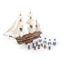 Pack Barco de Madera OCCRE HMS EREBUS 1/75 con pinturas, tinte y barniz en Packs OcCre de Hobbyteam