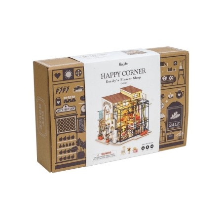Maqueta de Madera DIY Robotime Emily's Flower Shop 1/24 en Dioramas de Hobbyteam