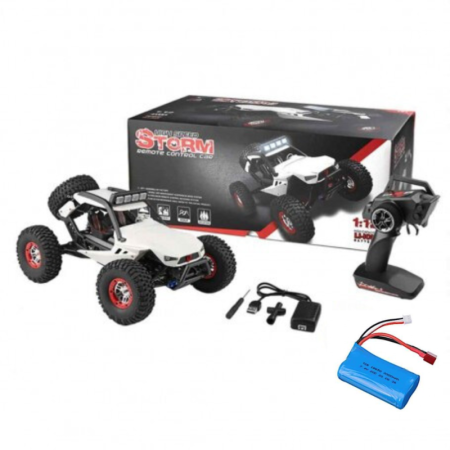 Coche RC STORM Pro con batería doble duración 1/12 50Km/h (Brushed) 12429 versión Pro batería 3000mAh en Coches Crawlers RC de Hobbyteam