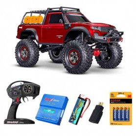 Pack Traxxas TRX-4 Sport High Trail Edition 1/10 (Brushed) Rojo con 4 accesorios