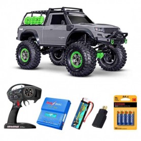 Pack Traxxas TRX-4 Sport High Trail Edition 1/10 (Brushed) Gris con 4 accesorios