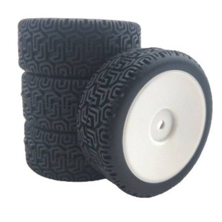 Ruedas Rally 1/10 Llanta lenticular Blanca en Ruedas RC de Hobbyteam