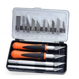 Kit de herramientas de corte: 4 cútters y 10 cuchillas