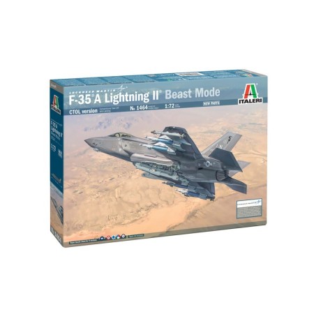 Maqueta del Avión Militar Italeri F-35A Lightning II CTOL (Beast Mode) 1/72 en Aviones Italeri de Hobbyteam
