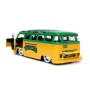 Furgoneta 1962 VW Bus Tortugas Ninja con figura Leonardo 1/24 en Coches a Escala de Hobbyteam
