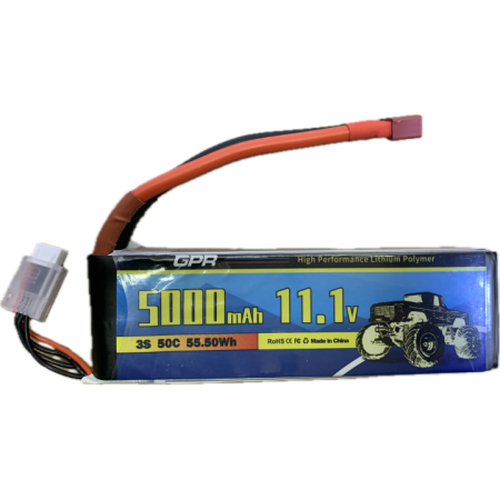 Batería Lipo 11.1V (3S) 5000mAh 50C (T-Dean) en Baterías Lipo de Hobbyteam