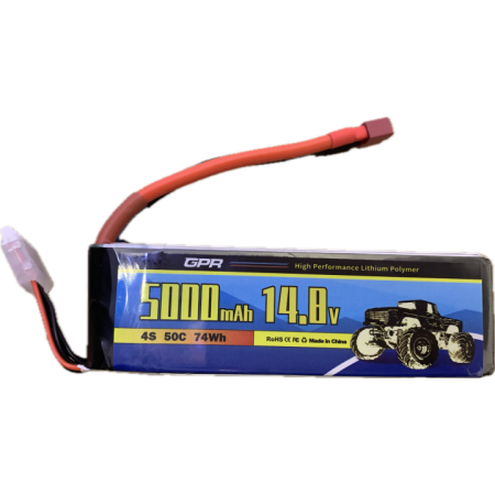 Batería Lipo 14.8V (4S) 5000mAh 50C (T-Dean) en Baterías Lipo de Hobbyteam