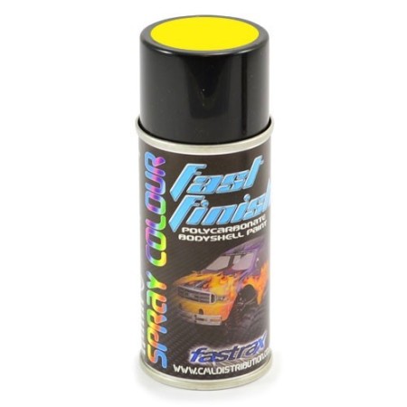 Spray Pintura Lexan FASTRAX Fast Finish (Amarillo Brillante - 150ML) en Carrocerias, Pinturas Lexan y Clips de Hobbyteam