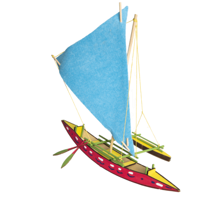 Kit de montaje Canoa Hawaiana Nalú Artymon en Maquetas para niños de Hobbyteam
