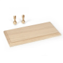 Base de pie de roble + soportes metálicos en Accesorios para maquetas navales de Hobbyteam
