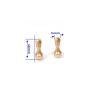 Base de pie de roble + soportes metálicos en Accesorios para maquetas navales de Hobbyteam