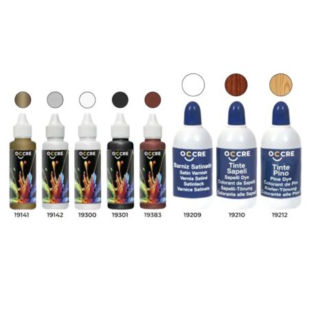 Pack Pinturas para Maqueta de barco de madera Belle Poule 1/90 Occre 15007 en Pinturas y Pinceles para Maquetas de Hobbyteam