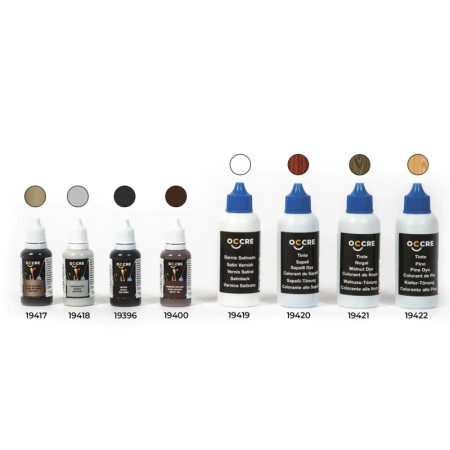 Pack Pinturas, Tinte y Barniz para Maqueta Barco de madera Santa Maria Occre 12010 en Pinturas y Pinceles para Maquetas de Hobbyteam