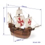 Pack Maqueta Barco de Madera Occre Santa Maria 1/50 con accesorios modelismo + Soporte en Packs OcCre de Hobbyteam