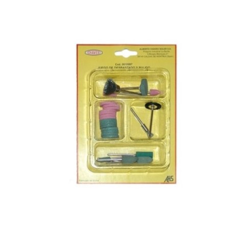 Set de pulido y desbastado en Herramientas, accesorios y pegamentos para maquetas de madera de Hobbyteam