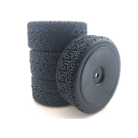 Ruedas Rally 1/10 Llanta lenticular Negra en Ruedas RC de Hobbyteam