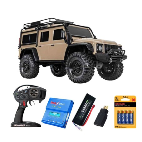 Pack Traxxas TRX-4 Land Rover Defender Marrón con 4 accesorios – Traxxas – Hobbyteam