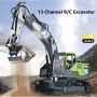 Excavadora Huina 1661 13 canales 1/18 en Excavadoras RC de Hobbyteam