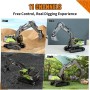 Excavadora Huina 1661 13 canales 1/18 en Excavadoras RC de Hobbyteam