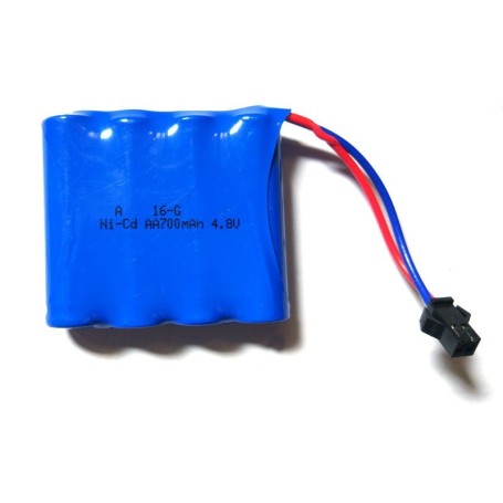 Batería Ni-CD 4,8V-700mAh para coches RC Wltoys Allterrain y Willys