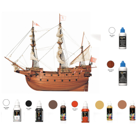 Pack Maqueta Barco Occre GORCH FOCK con pinturas y barniz – Occre – Hobbyteam