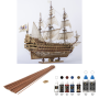 Pack completo Maqueta Barco Occre Le Soleil Royal con forro, pinturas, tinte y barniz en Packs OcCre de Hobbyteam