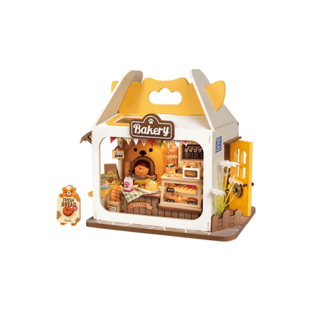 Maqueta de madera DIY Robotime Teddy's Breadbox en Dioramas de Hobbyteam