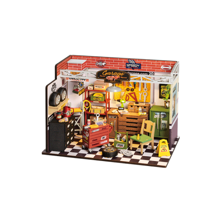 Maqueta de madera DIY Robotime Garage Workshop en Dioramas de Hobbyteam