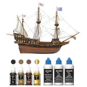 Pack Maqueta Barco Occre APOSTOL FELIPE con pinturas, tinte y barniz en Packs OcCre de Hobbyteam