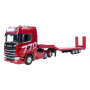 Pack Camión Scania 770S V8 Huina 1501 19 canales 1/18 rojo con plataforma roja en Camiones RC de Hobbyteam