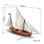Maqueta Barco de madera Occre Falucho SAN JUAN 1/70 en Modelismo naval de Hobbyteam